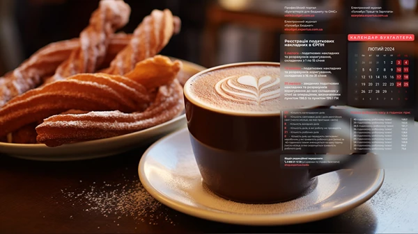 заставка календар бухгалтера на лютий