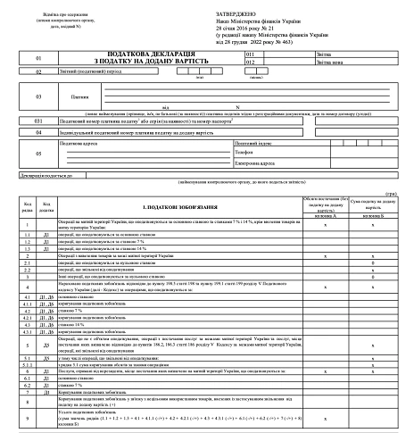 Податкова декларація з ПДВ