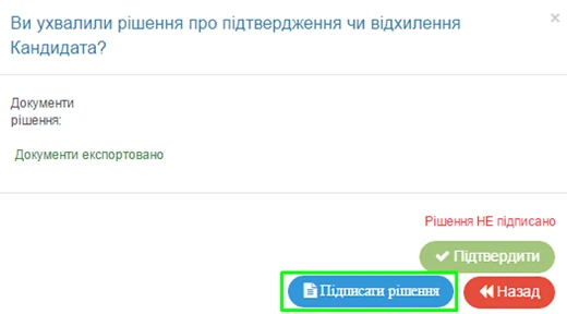 звіт про укладений договір підписання рішення