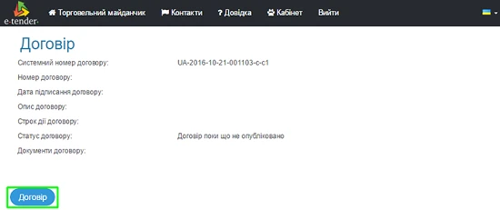 звіт про укладений договір внесення інформації за договором